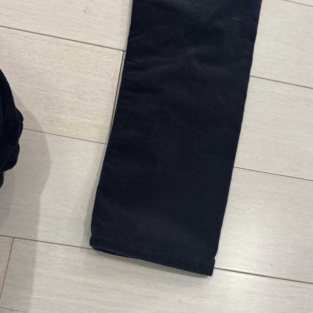 GAP Navy Blue Straight Leg Velvet Pants - Picture 5 of 5